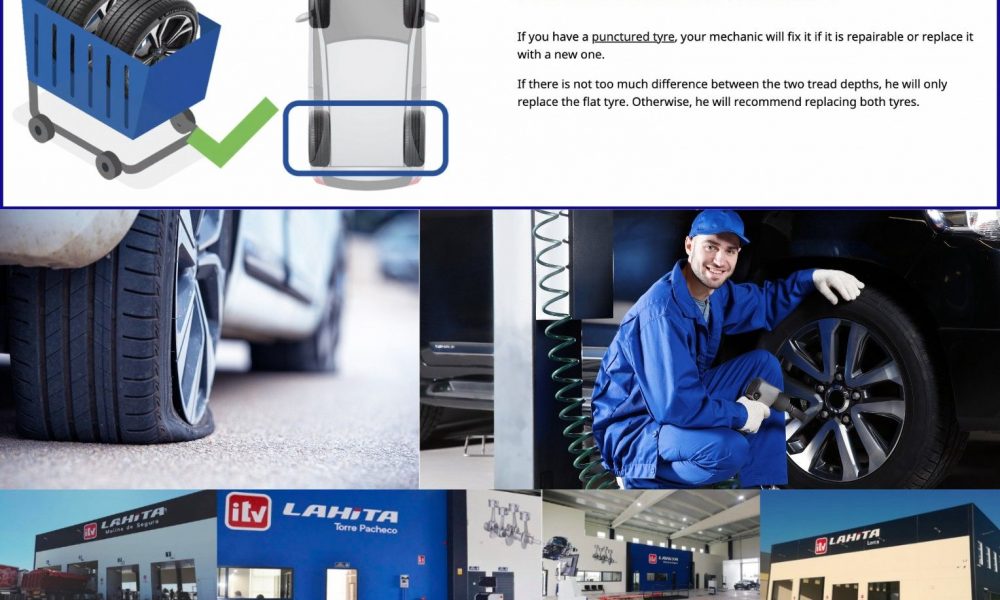 Can you have different treads on the front and rear tyres in Spain?