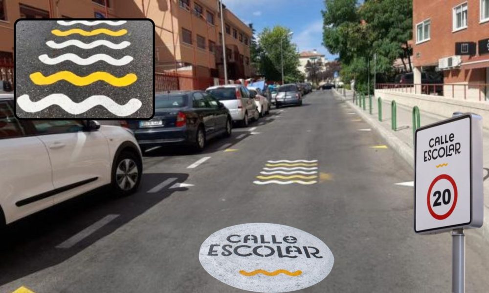 New DGT Road Markings: White and Yellow Wave Patterns on the Ground